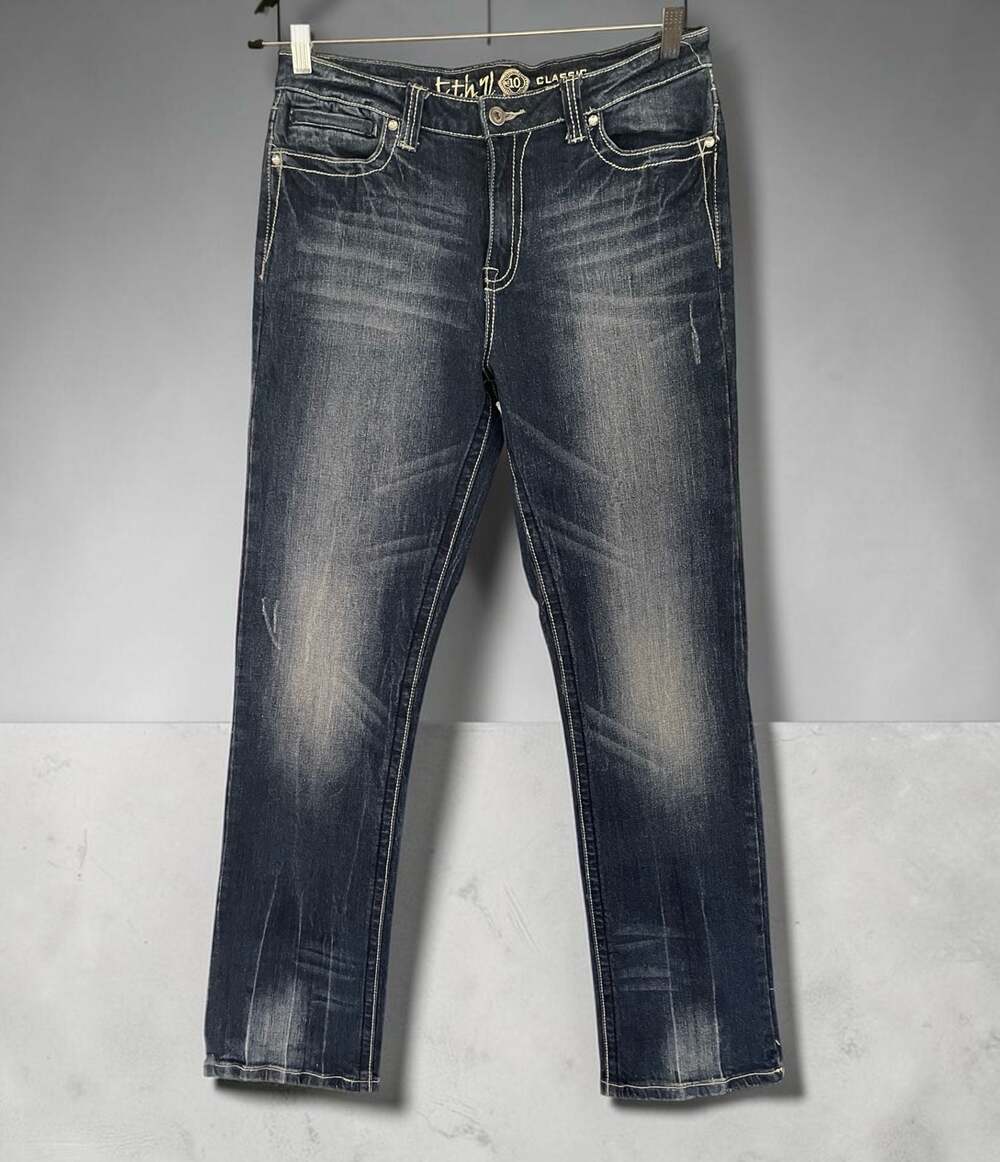 Ethyl Jeans Classic Women's Embellished Cross Pocket Denim Jeans
